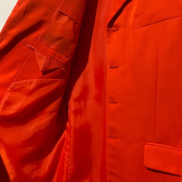Oversized red blazer with shoulder pads♥️ - Picture 3 of 6